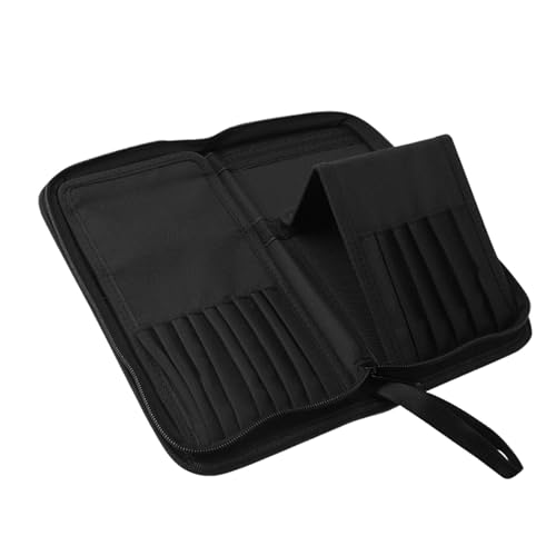 usefulbeauty Make-up-Pinseltasche, Make-up-Pinselhalter - Reise-Kulturbeutel mit 15 Löchern - Make-up-Pinseltasche aus, Reise-Kulturbeutel, multifunktionaler Kosmetik-Organizer für Männer und Frauen von usefulbeauty