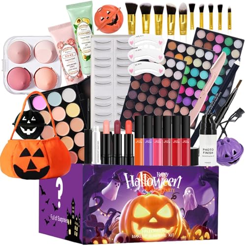 usefulbeauty Make-up-Set, Make-up-Set für Frauen, komplettes Set - Lidschatten-Palette,Damen-Make-up-Komplettset, Lidschatten-Palette, langlebiger Mascara-Make-up-Pinsel für Teenager von usefulbeauty