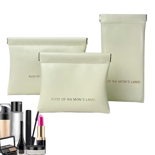 usefulbeauty Reise-Kulturbeutel, Make-up-Organizer, Lippenstifttasche mit automatischem Verschluss – tragbare Reise-Aufbewahrungstasche, Organizer, weiß, Se référer au descriptif, Siehe Beschreibung von usefulbeauty