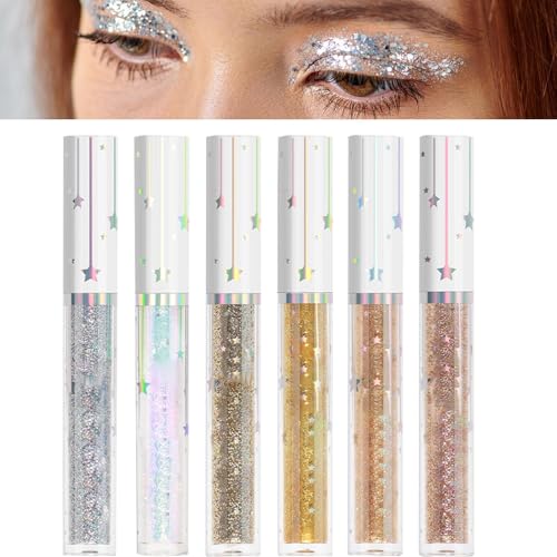 usefulbeauty Wasserfeste flüssige Eyeliner, farbiges Eyeliner-Set | Eyeliner-Farbset 6 Farben Eyeliner-Stift Eyeliner - Hochpigmentierter, wischfester Farb-Eyeliner mit langanhaltendem Glitzer für usefulbeauty Wasserfeste flüssige Eyeliner, farbiges Eyeliner-Set | Eyeliner-Farbset 6 Farben Eyeliner-Stift Eyeliner - Hochpigmentierter, wischfester Farb-Eyeliner mit langanhaltendem Glitzer für von usefulbeauty