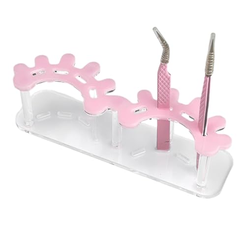 usefulbeauty Wimpernpinzettenhalter, Pinzettenhalter, Acryl Pinzettenhalter Display Organizer, Acryl Wimpernverlängerung Zubehör zeigen von usefulbeauty