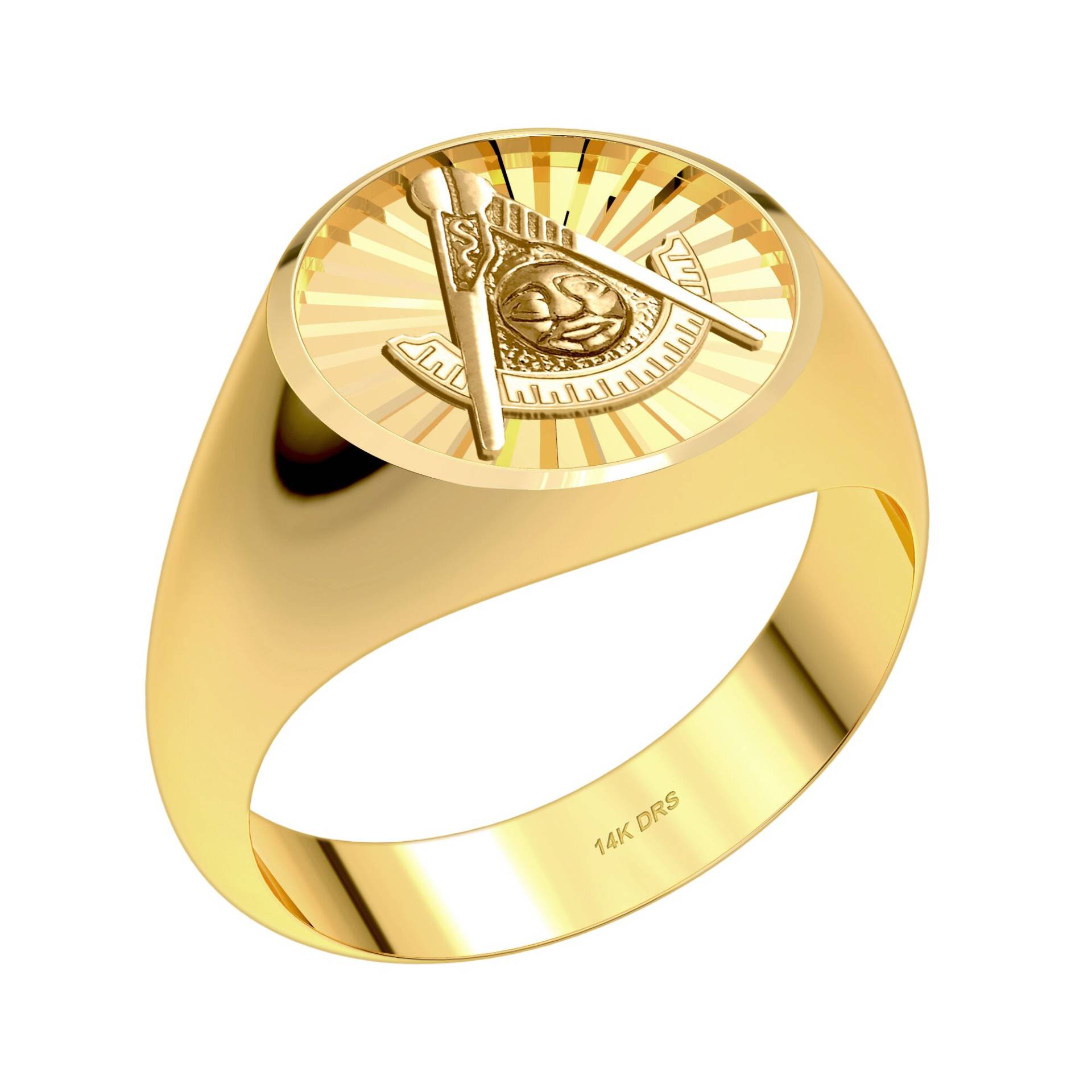 Us Jewels Masonic Individualisierbar Herren 10K Oder 14K Gelb Weiß Gold Past Master Ring von usjewelsandgems