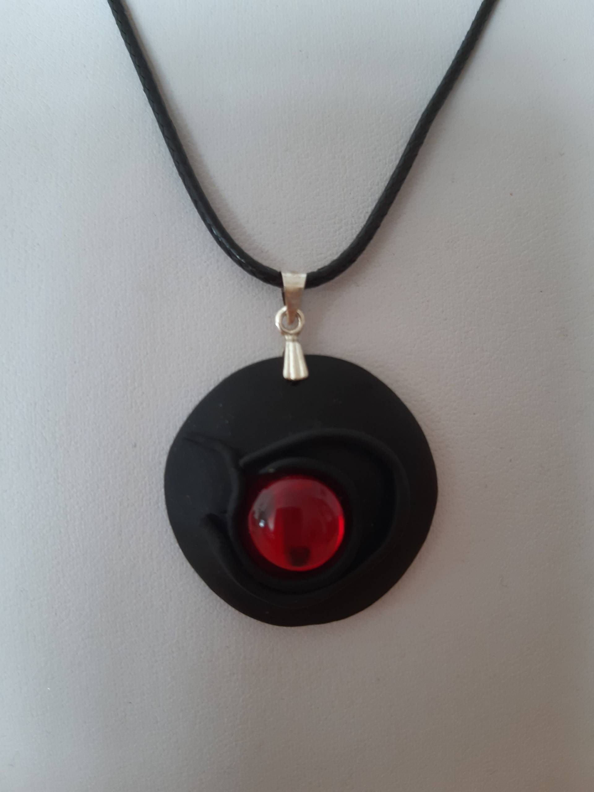 Anhänger Aus Fimo Mit Swarovskistein von utasostseeperlen