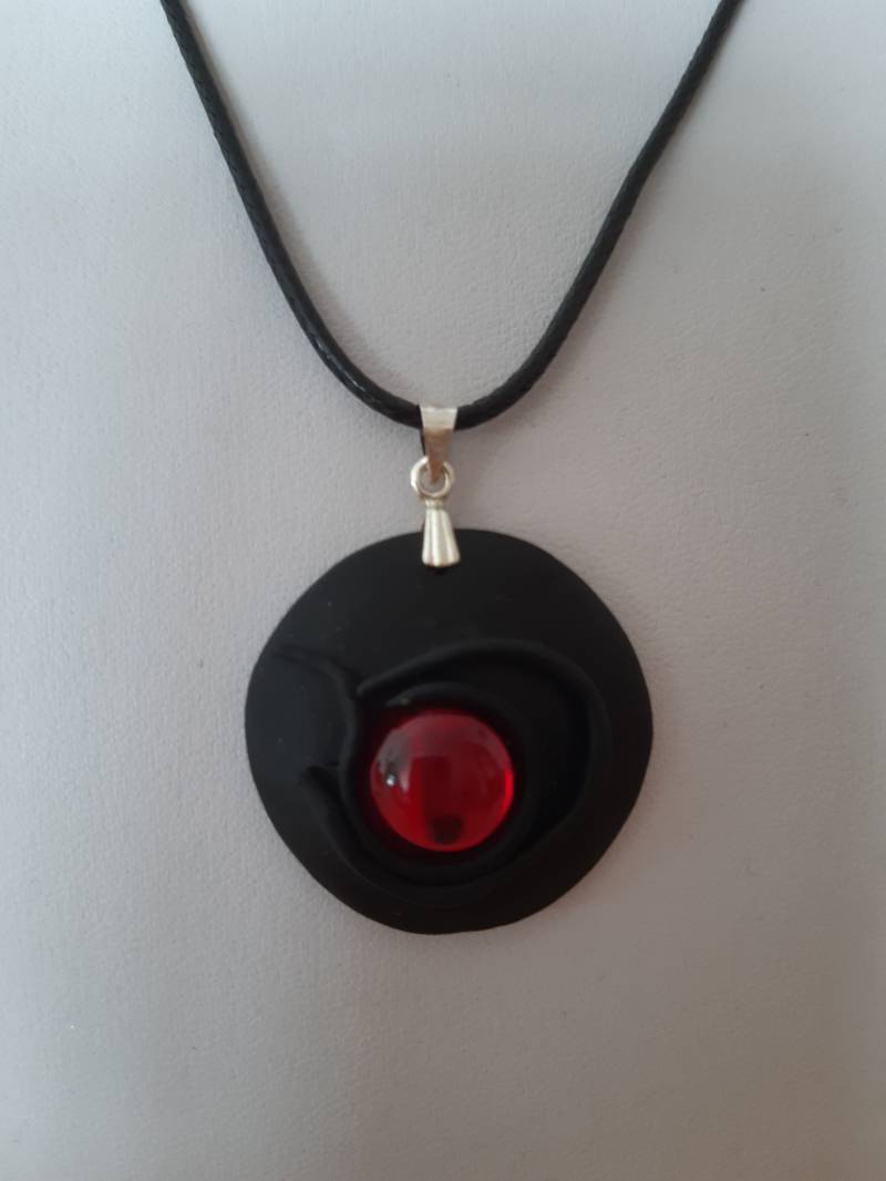 Anhänger Aus Fimo Mit Swarovskistein von utasostseeperlen