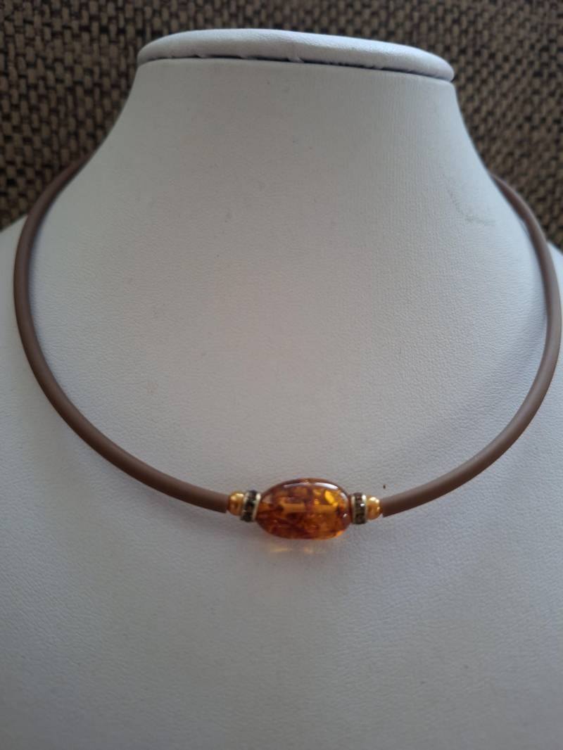Bernstein Am Kautschukband von utasostseeperlen