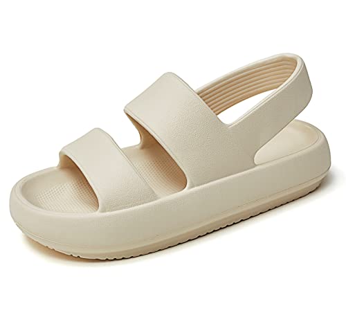 utune Cloud Sandalen für Damen Herren Casual Open Toe Cloud Slide Sandalen Weiche Dicke Sohle Rutschfeste Outdoor Unisex Sommer Sandale von utune