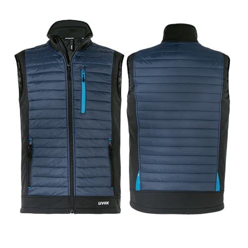 Uvex tune-up Herren Hybridweste - robuste Arbeitsweste - für Arbeit und Freizeit - Dunkelblau - 4XL von Uvex