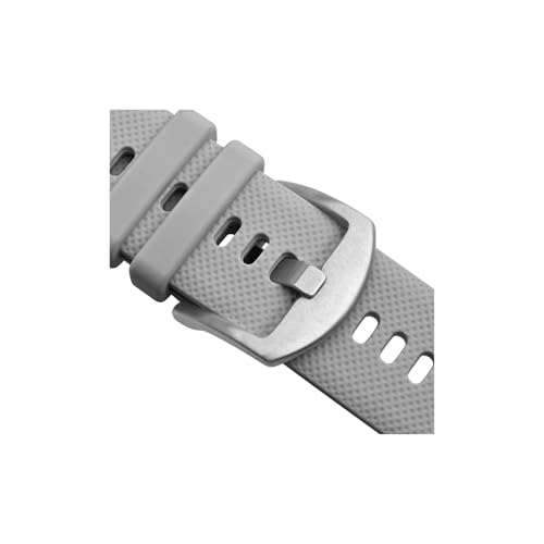 uvireo Sportliches Silikon-Uhrenarmband. Wasserdicht und waschbar.(GREY,22mm) von uvireo