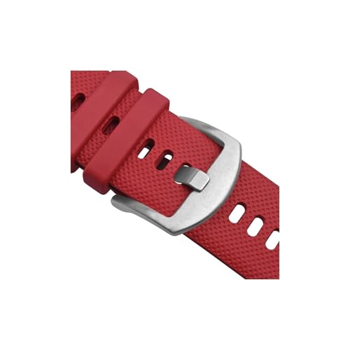 uvireo Sportliches Silikon-Uhrenarmband. Wasserdicht und waschbar.(Red,20mm) von uvireo