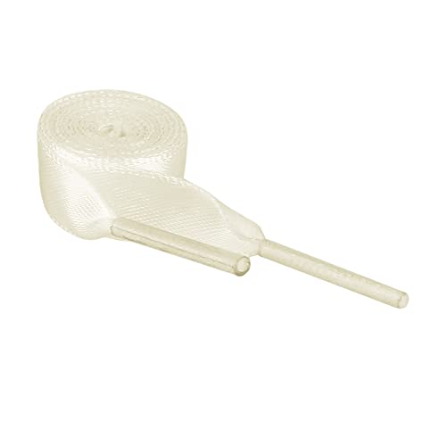 uxcell Damen Seide Flachem Band Selbermachen Shoelaces Schnürsenkel Beige 100cm von uxcell