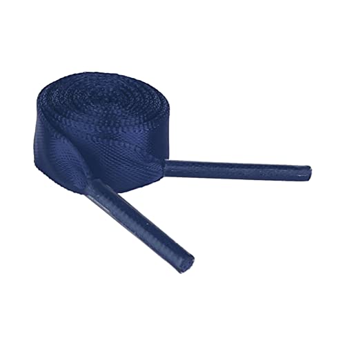 uxcell Damen Seide Flachem Band Selbermachen Shoelaces Schnürsenkel Navy blau 100cm von uxcell