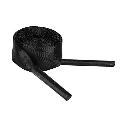 uxcell Damen Seide Flachem Band Selbermachen Shoelaces Schnürsenkel Schwarz 150cm von uxcell
