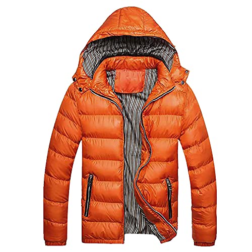 Generic Herren Winterjacke mit Kapuze Puffer Jacke Oversize Zipper Warme Steppjacke Große Größen Basic Parka Männer Jacken Modern Langarm Jacke Wanderjacke Weihnachts Orange 5XL Generic Herren Winterjacke mit Kapuze Puffer Jacke Oversize Zipper Warme Steppjacke Große Größen Basic Parka Männer Jacken Modern Langarm Jacke Wanderjacke Weihnachts Orange 5XL von uxxnjfg