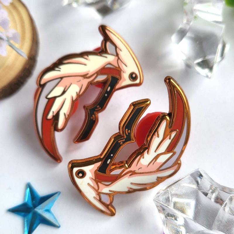 Angelic Waffe - Chakram Emaille Pin Angelic Waffe - Chakram Emaille Pin von v0idlessStore