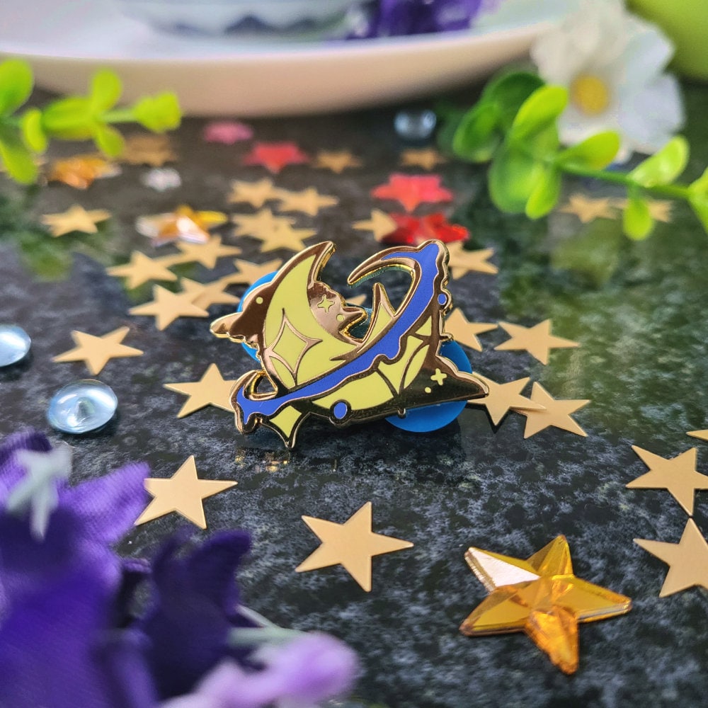 Celestial Pastries - Stern Glitzer Emaille Pin Celestial Pastries - Stern Glitzer Emaille Pin von v0idlessStore
