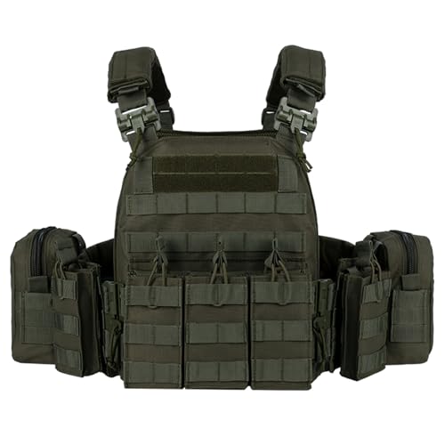 vAv YAKEDA Taktische Outdoor-Weste Schnellverschluss Verstellbare Jagdweste mit PALS MOLLE-System von vAv YAKEDA