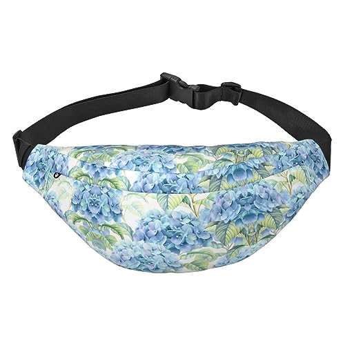 Wasserdichte Gürteltasche für Herren aus Polyester, leicht und langlebig, ideal für Damen und Herren, Marienkäfer auf Gänseblümchen, Hortensie Aquarell, Einheitsgröße von vacsAX