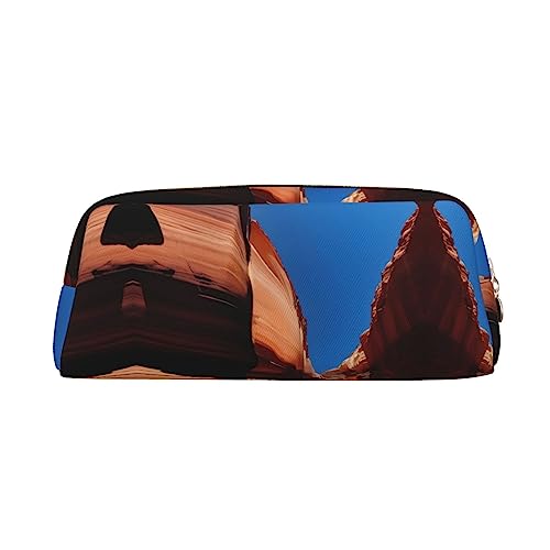 vacsAX Gorge Landschaft Bleistift Fall Bleistift Beutel Münzbeutel Kosmetiktasche Büro Schreibwaren Organizer Tragbare Bleistift Tasche von vacsAX