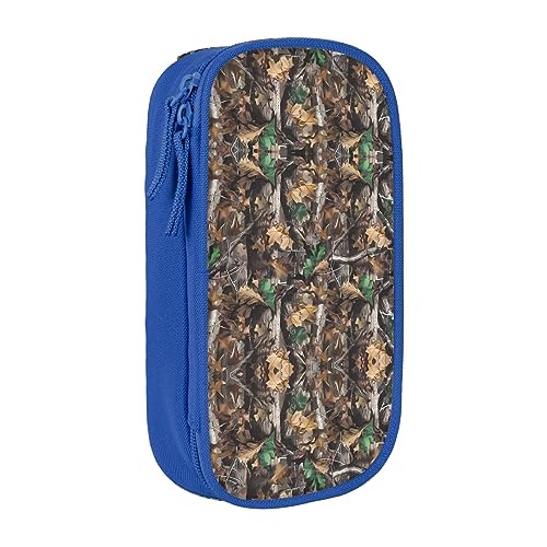 vacsAX Oxford Cloth Pencil Case - Durable and Stylish Pencil Bag for School and Office Supplies Pencil Bag Cold Tree Camouflage, blau, Einheitsgröße, Kartenhalter von vacsAX