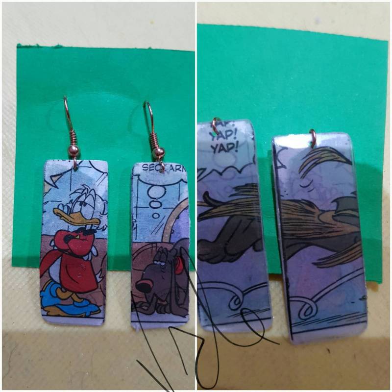 Cartoon-Ohrringe Cartoon-Ohrringe von valeblackcreations