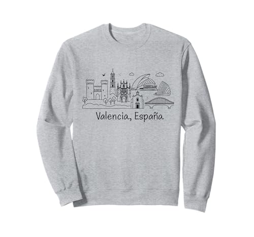 Valencia Spanien Skyline Souvenirs Regalo España Herren Damen Sweatshirt von valencia Spain souvenirs