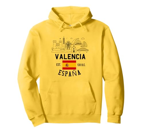 Valencia Spanien Skyline Souvenirs Spanische Flagge Männer Frauen Pullover Hoodie von valencia Spain souvenirs