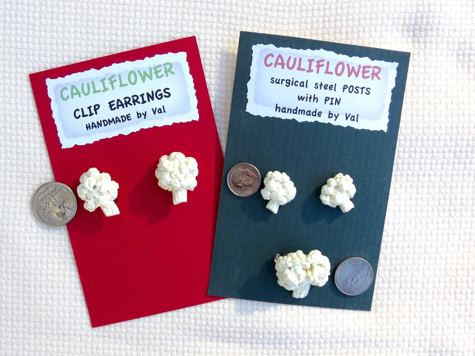 Blumenkohl Ohrringe+ von valsfestivefood