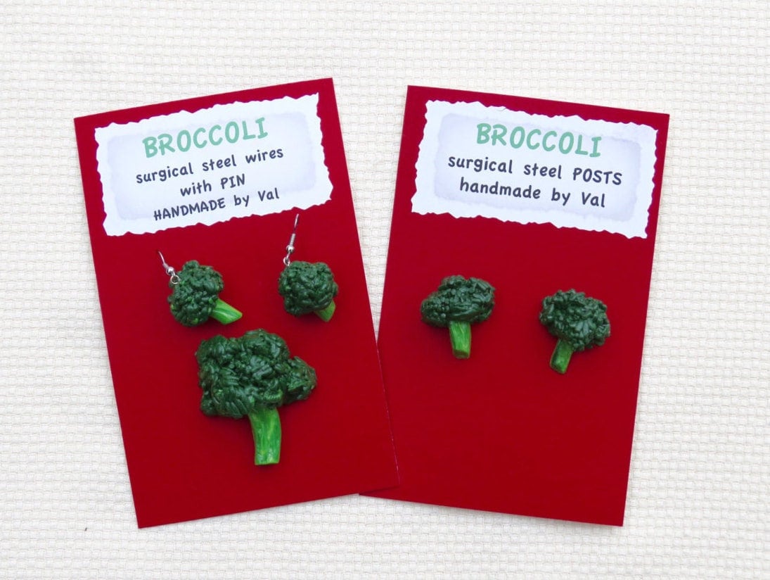 Brokkoli Ohrringe+ von valsfestivefood