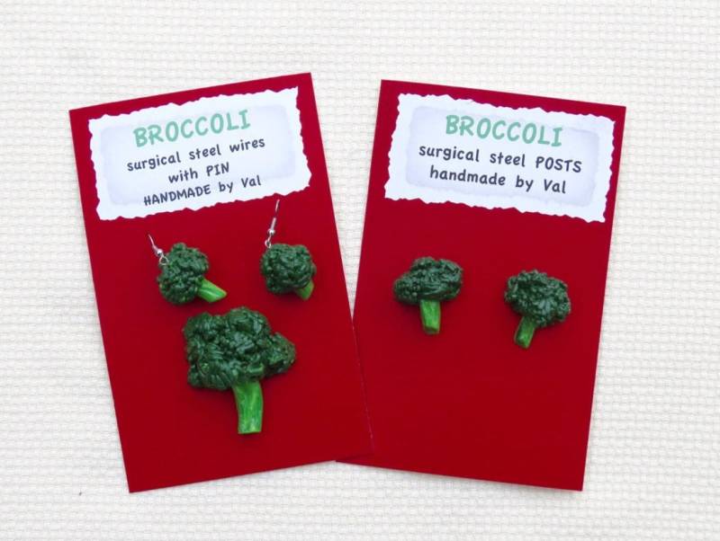 Brokkoli Ohrringe+ von valsfestivefood