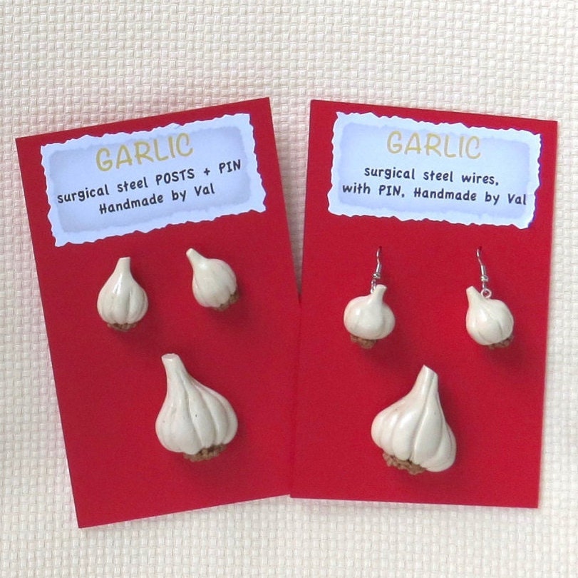 Knoblauch Ohrringe+ von valsfestivefood