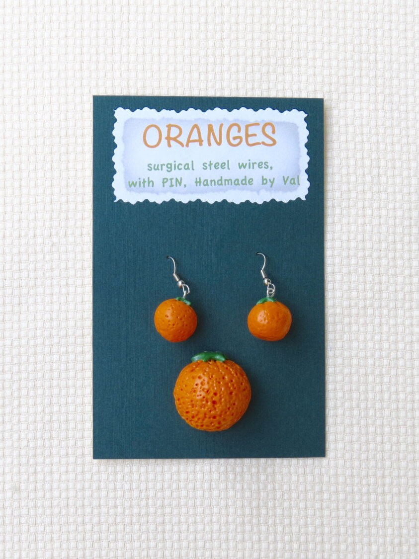 Orange Ohrringe+ von valsfestivefood