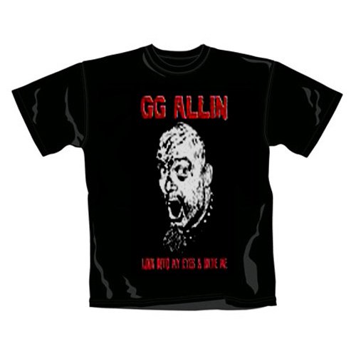 Allin, G.G. Look Into My Eyes And Hate Me T-Shirt, XL / Extra-Large von value-merch