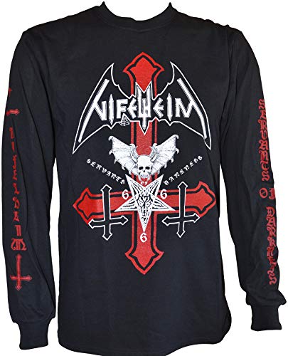 Nifelheim Servants Of Darkness Inverted Cross Gildan Longsleeve L von value-merch