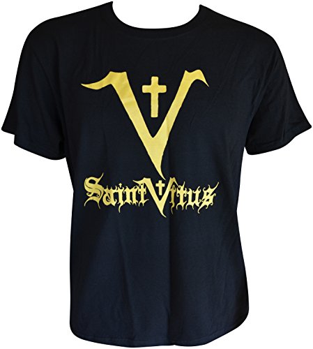 Saint Vitus Yellow-Logo Black-T-Shirt XL von value-merch