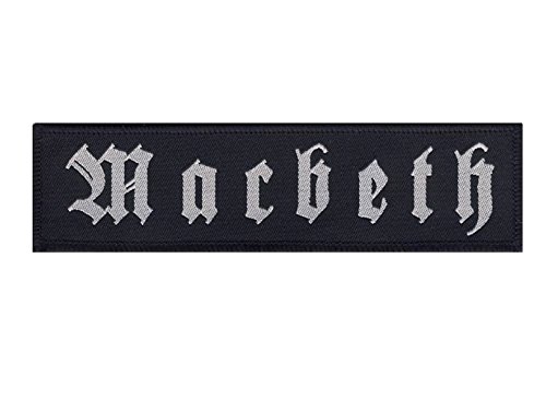 Value Merch Macbeth - Schriftzug Logo - Aufnäher/Patch - ca. 14 x 3,5 cm von Value Merch