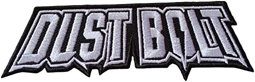 value-merch DUST BOLT - Logo (cut out) - Aufnäher/Patch - ca. 14 x 4 cm von value-merch