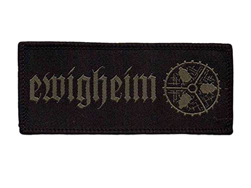 value-merch EWIGHEIM - Graues Käferrad - Logo - Aufnäher/Patch - ca. 10 x 4 cm von value-merch