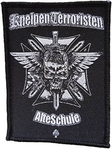 value-merch KNEIPENTERRORISTEN - Alte Schule - Aufnäher/Patch - ca. 7,5 x 10 cm von value-merch