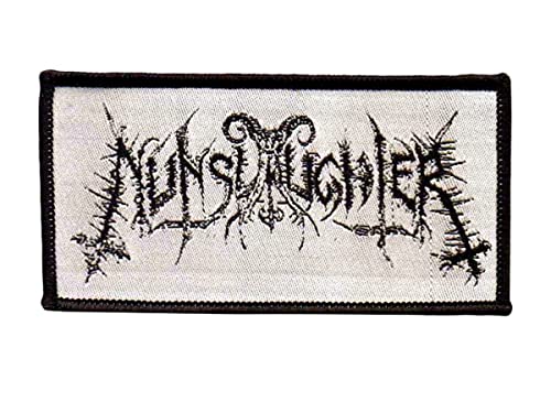 value-merch NUNSLAUGHTER - Logo - Aufnäher/Patch - ca. 9,5 x 5 cm von value-merch