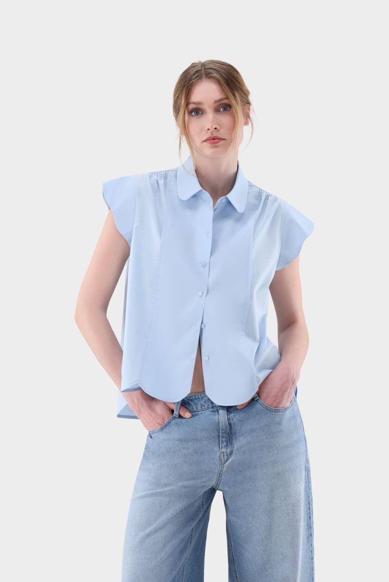 Bluse cropped und ärmellos von van Laack