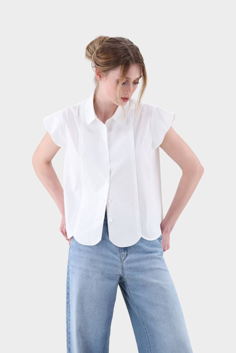 Ärmellose Cropped Bluse von van Laack