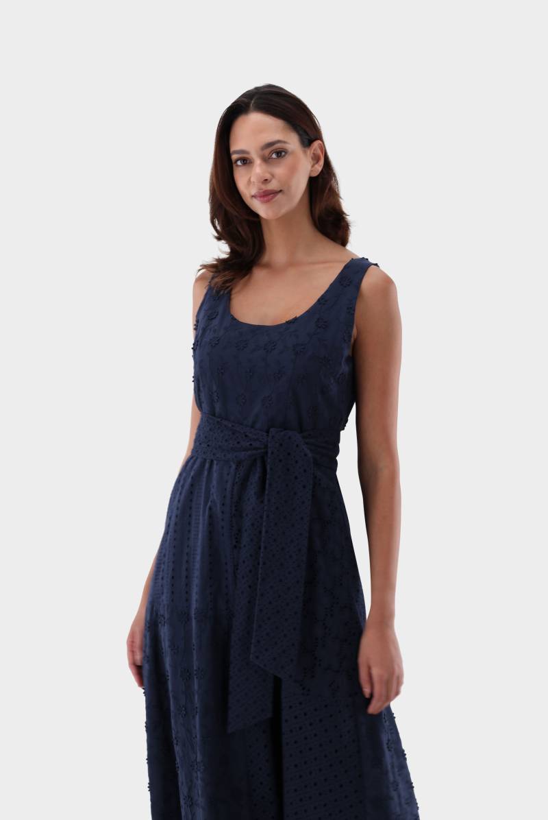 Midi-Kleid mit Patchwork-Lochstickerei von van Laack