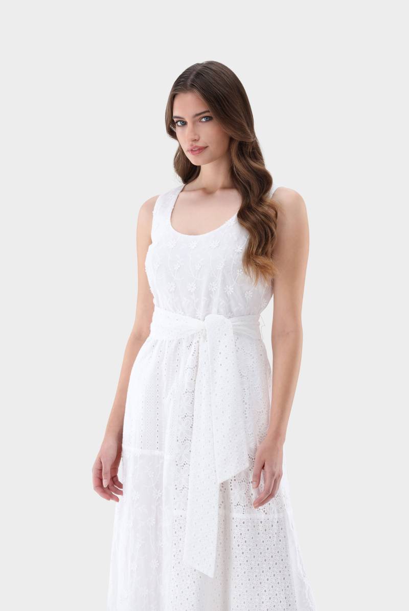 Midi-Kleid mit Patchwork-Lochstickerei von van Laack