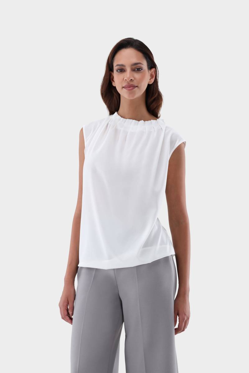 Bluse ärmellos aus Seide mit Falten von van Laack