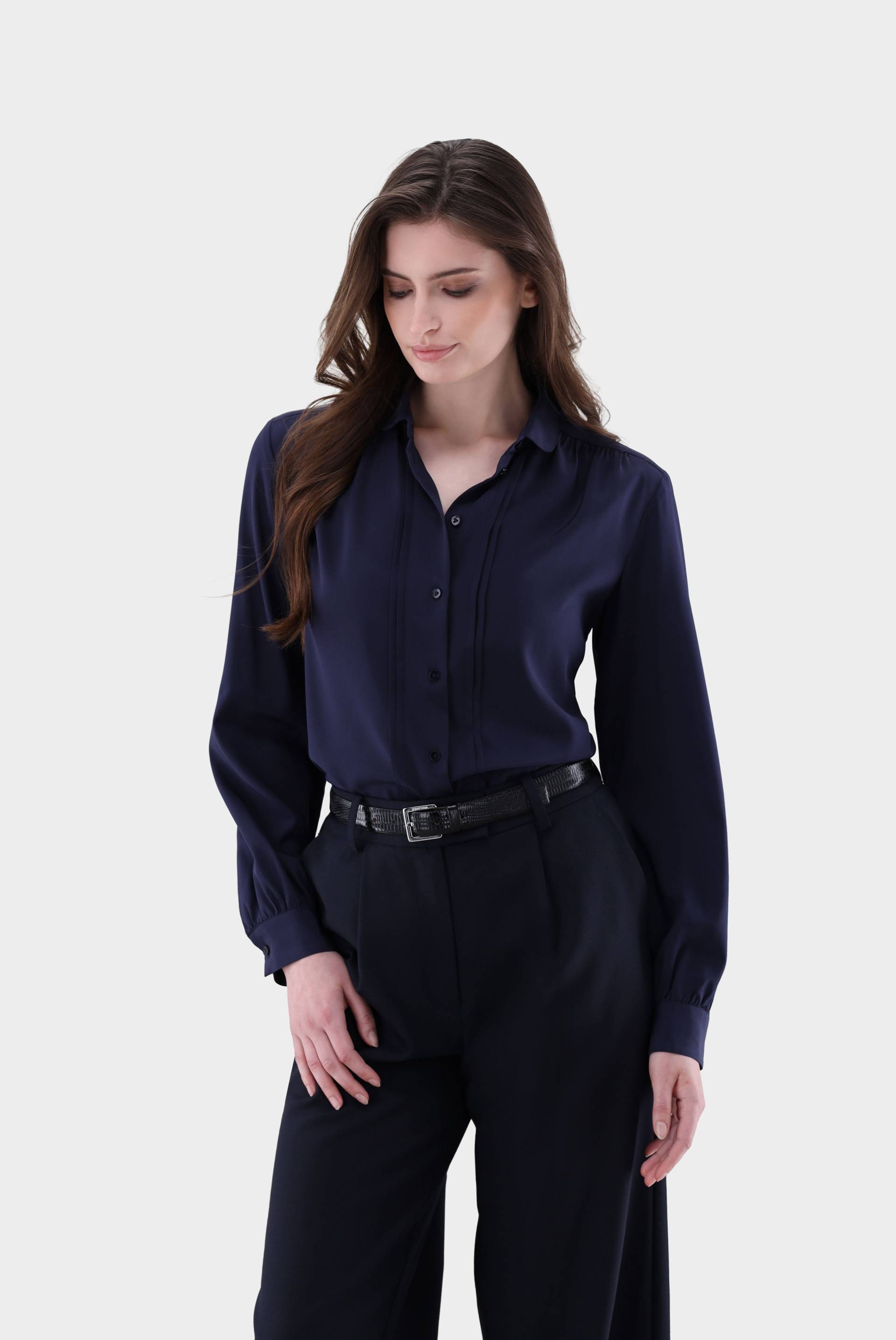 Bluse aus Seide mit Raffungen von van Laack