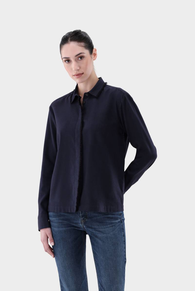 Boxy Fit Flannel Bluse mit Fischgrätmuster von van Laack