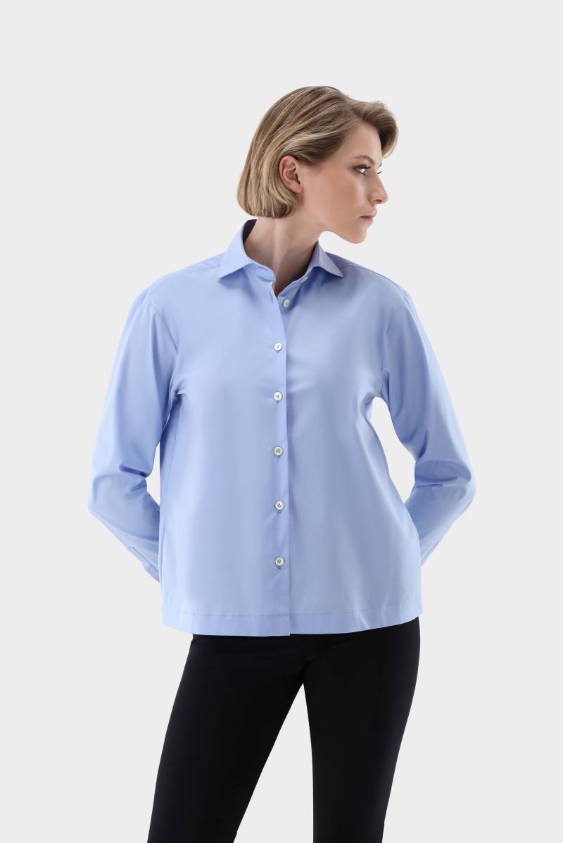 Boxy Fit Popeline Hemdbluse von van Laack