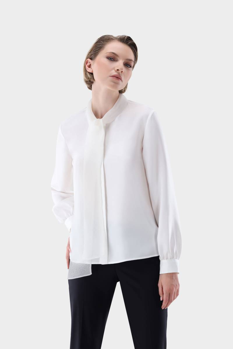 Boxy Fit Seidenbluse von van Laack