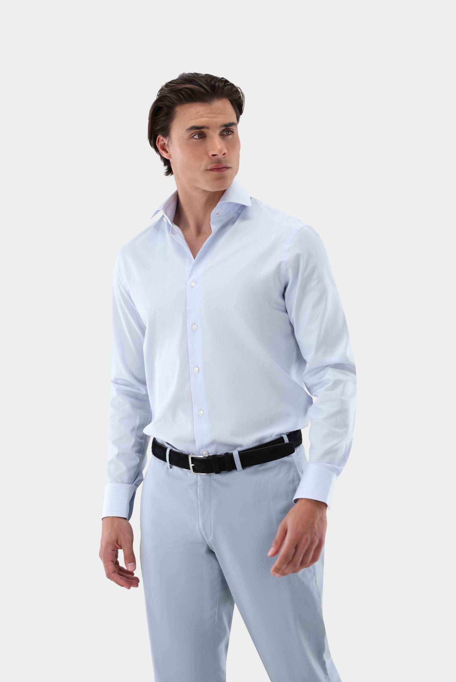 Businesshemd gestreift aus Twill Slim Fit von van Laack