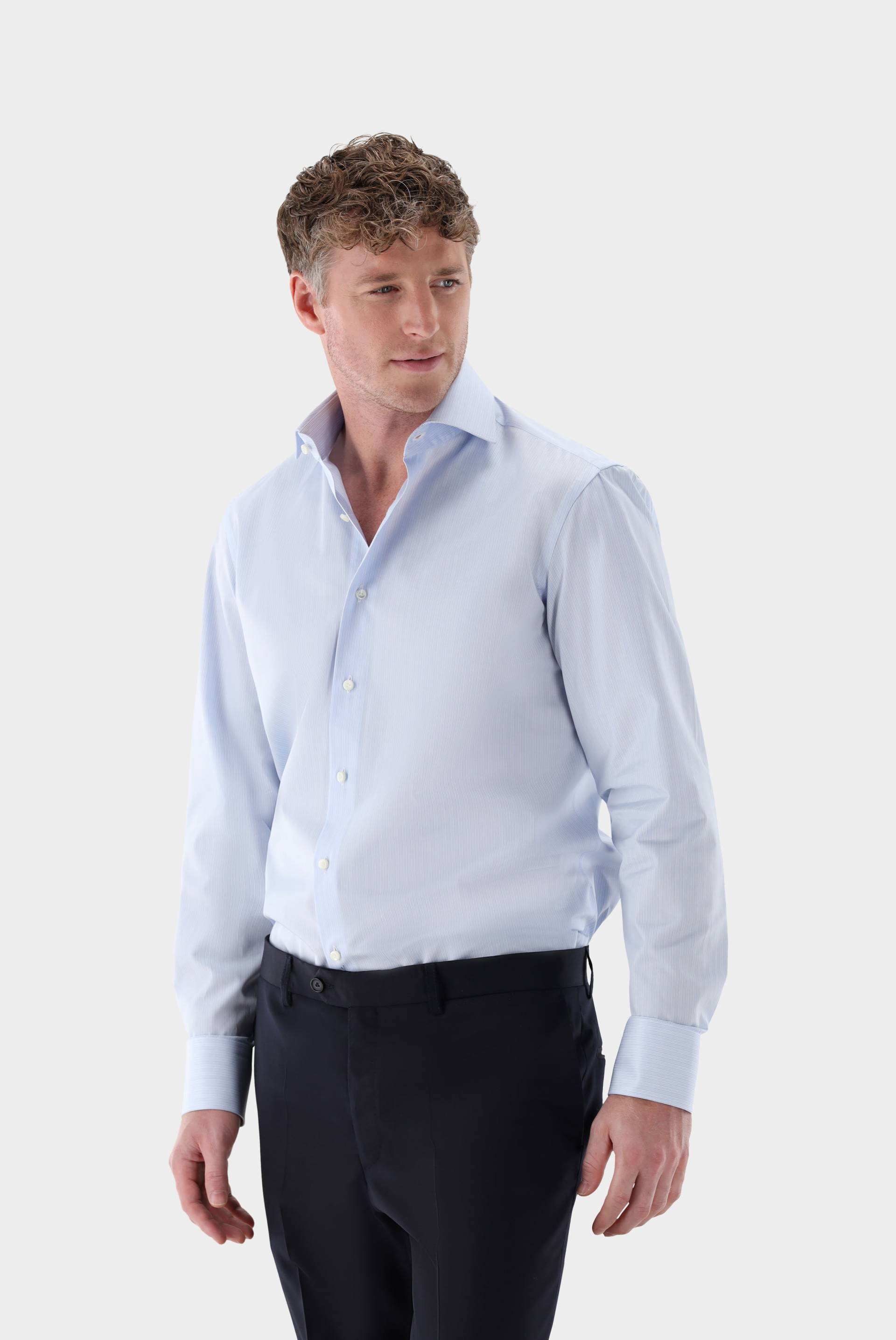 Businesshemd gestreift aus Twill Tailor Fit von van Laack